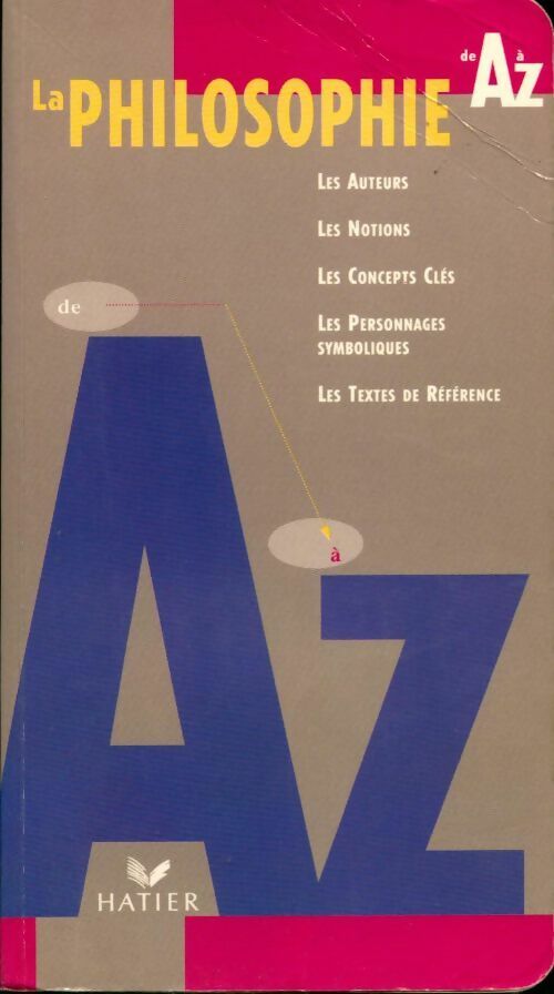 La philosophie de A à Z - Inconnu - Livre