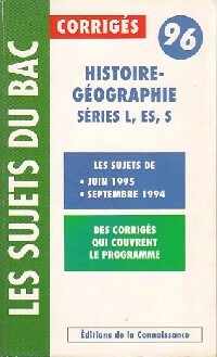 Histoire-Géographie : Séries L, ES, S - Inconnu - Livre