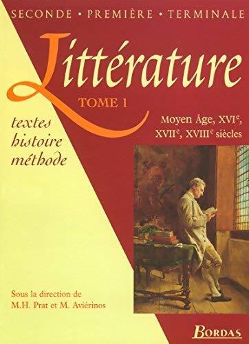 Littérature Tome I - Collectif - Livre