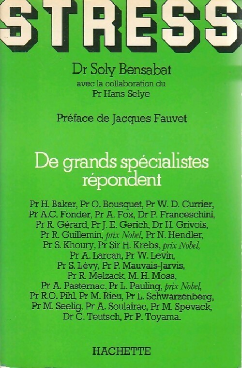 Stress - Dr Soly Bensabat - Livre