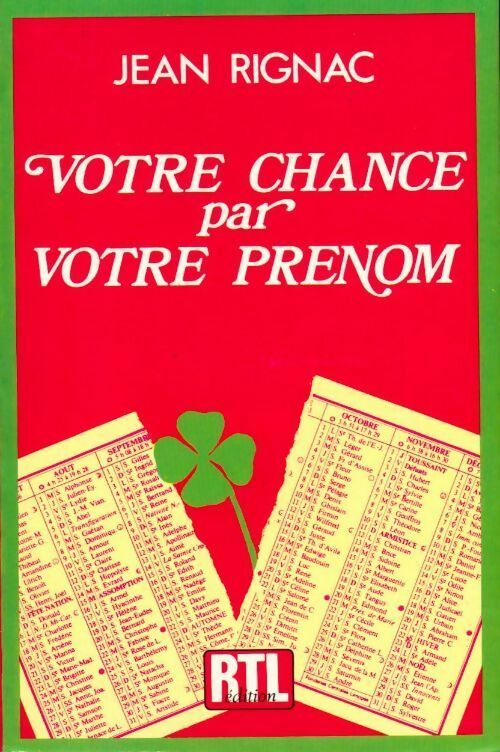 Votre chance par votre prénom - Jean Rignac - Livre
