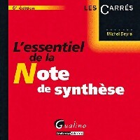 L'essentiel de la note de synthèse - Michel Deyra - Livre