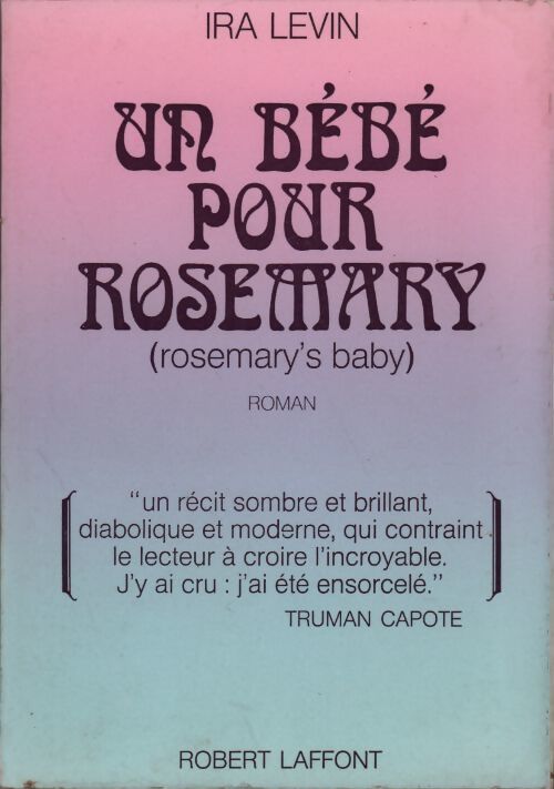 Un bébé pour Rosemary - Ira Levin - Livre