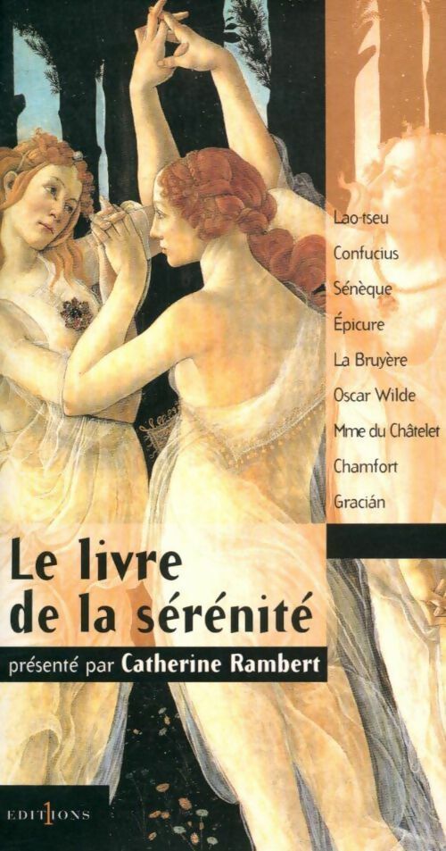Le livre de la sérénité - Rambert Catherine - Livre