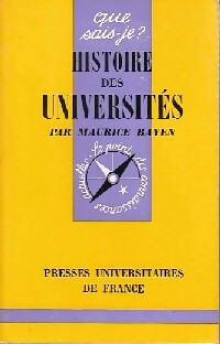 Histoire des universités - Maurice Bayen - Livre