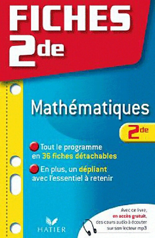 Mathématiques 2de - Raja Siblini - Livre