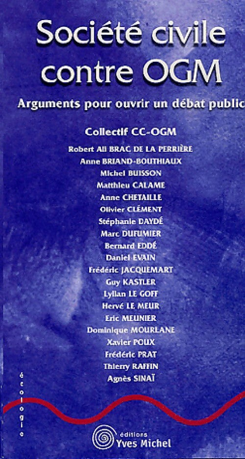 Société civile contre OGM - Collectif - Livre
