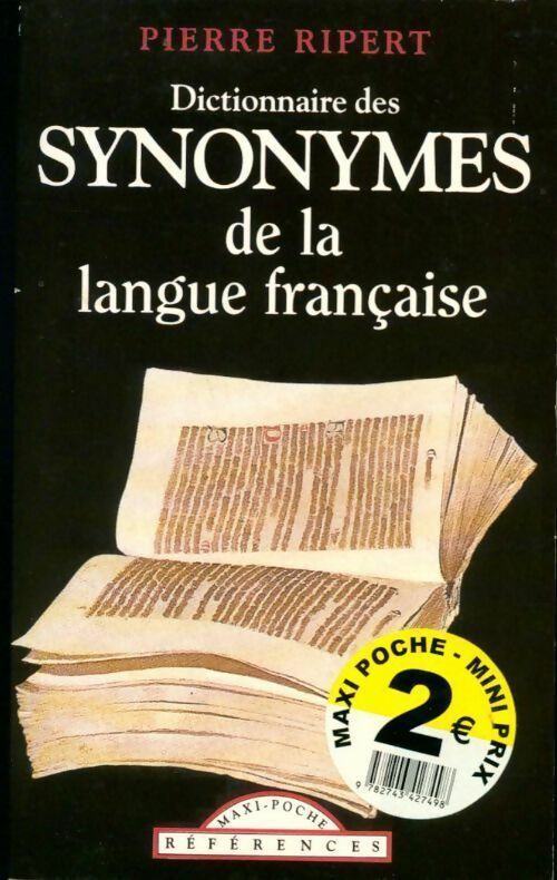 Dictionnaire des synonymes de la langue française - Pierre Ripert - Livre