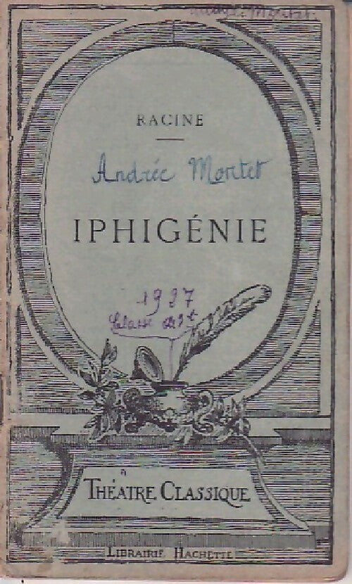 Iphigénie - Jean Racine - Livre