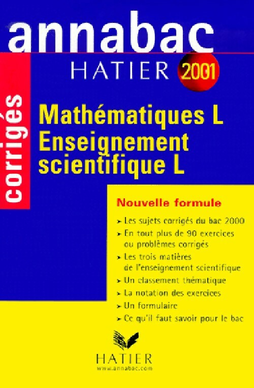 Mathématiques L / Enseignement scientifique L - René Merckhoffer, Richard Bréhéret - Livre
