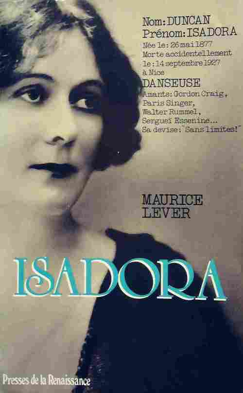 Isadora - Maurice Lever - Livre