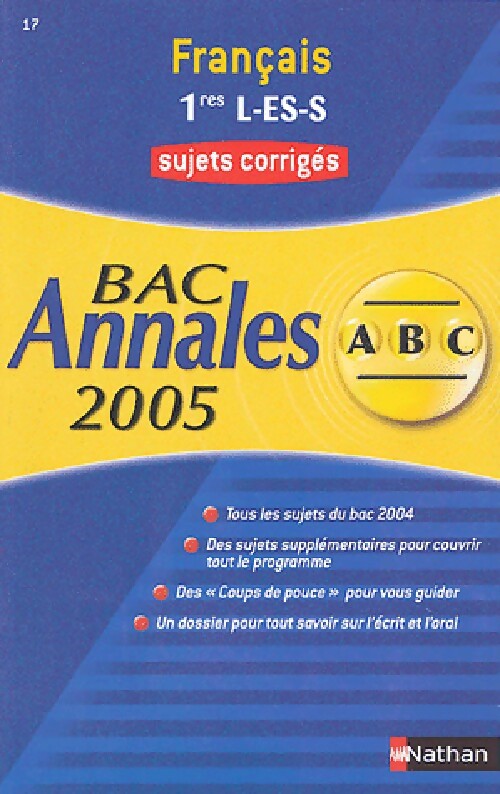 Français 1ères L, ES, S corrigés - Anne Cassou-Nogues - Livre