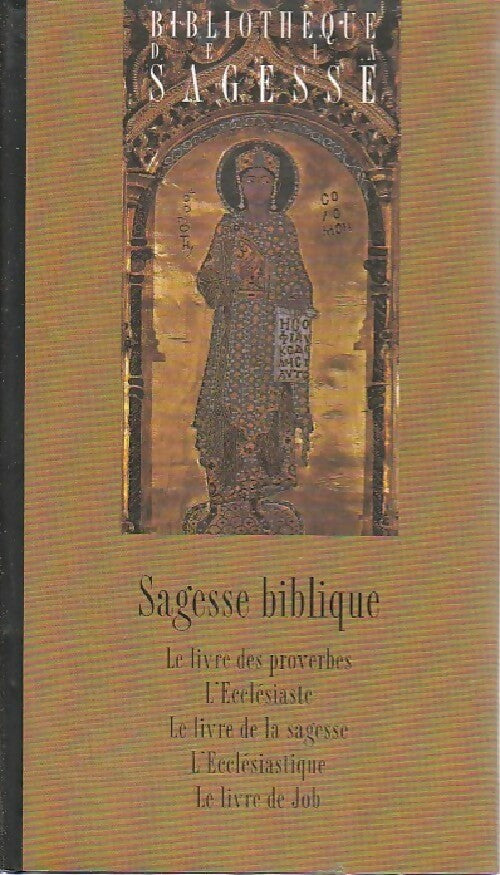 Sagesse biblique - Inconnu - Livre