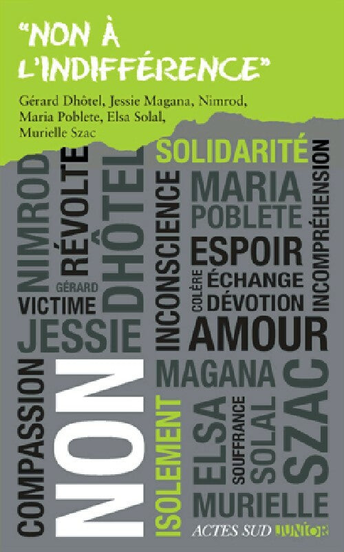Non à l'indifférence - Collectif - Livre