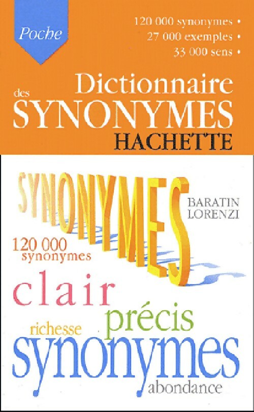 Dictionnaire des synonymes - Mariane Baratin-Lorenzi - Livre