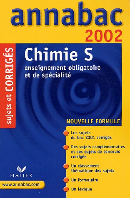 Chimie Terminales S obl. Et spé., Sujets et corrigés 2002 - Yves Kaminsky - Livre