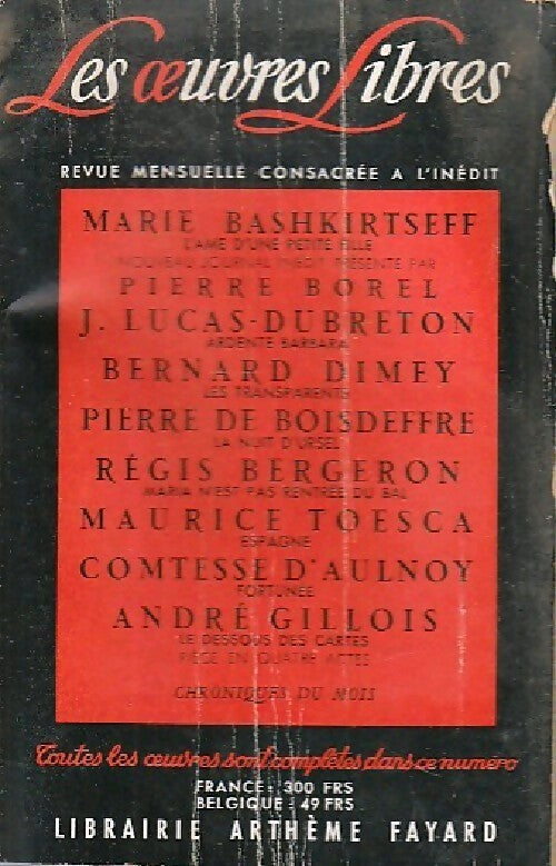 L'âme d'une petite fille / Ardente Barbara / Les transparents / La nuit d'Urssel / Etc... - Collectif - Livre