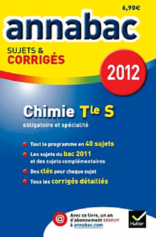 Chimie Terminales S obl. Et spé., Sujets et corrigés 2012 - Olivier Bouvry - Livre