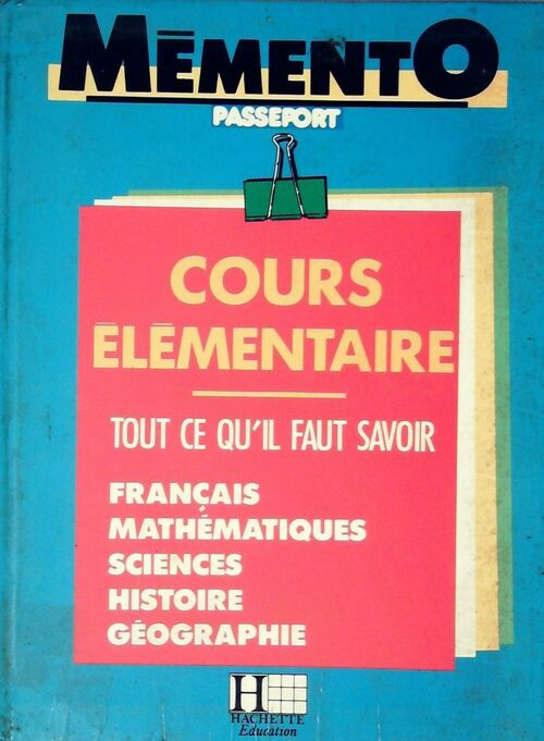 Cours élémentaire - Bernard Jenner - Livre