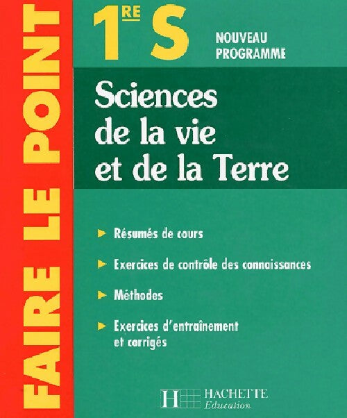 Sciences de la vie et de la terre 1ère S - Collectif - Livre