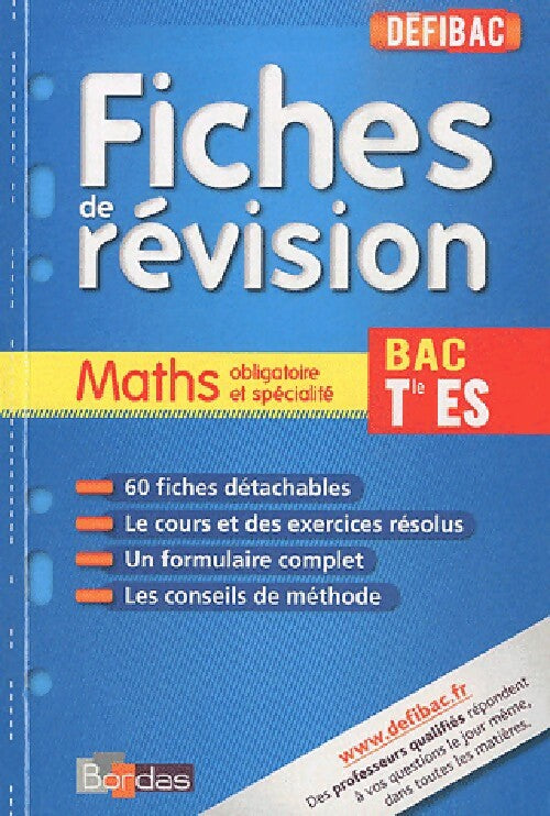 Mathématiques Terminales ES - Gabriel Boissière - Livre