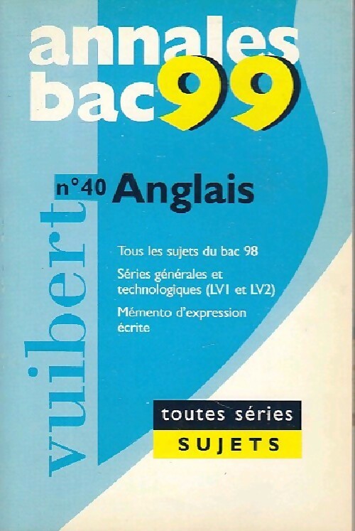 Anglais Toutes séries 1999 - Josette Gautier - Livre