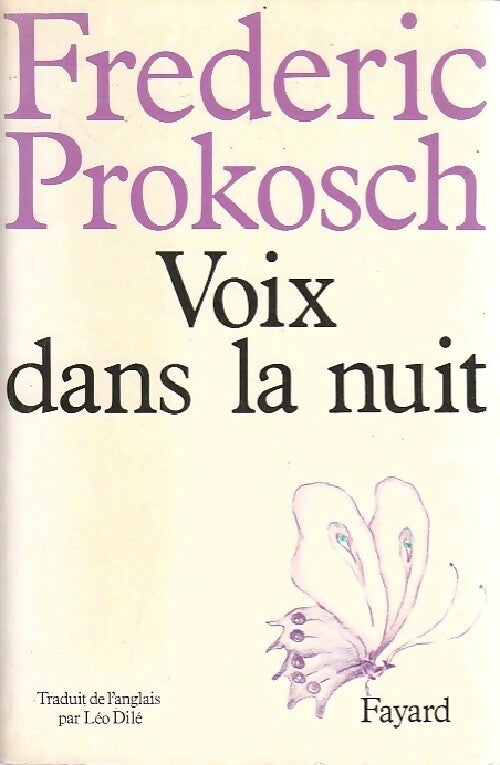 Voix dans la nuit - Frederic Prokosch - Livre