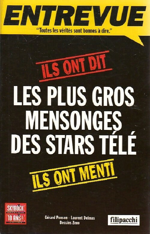 Les plus gros mensonges des stars télé - Gérard Ponson - Livre