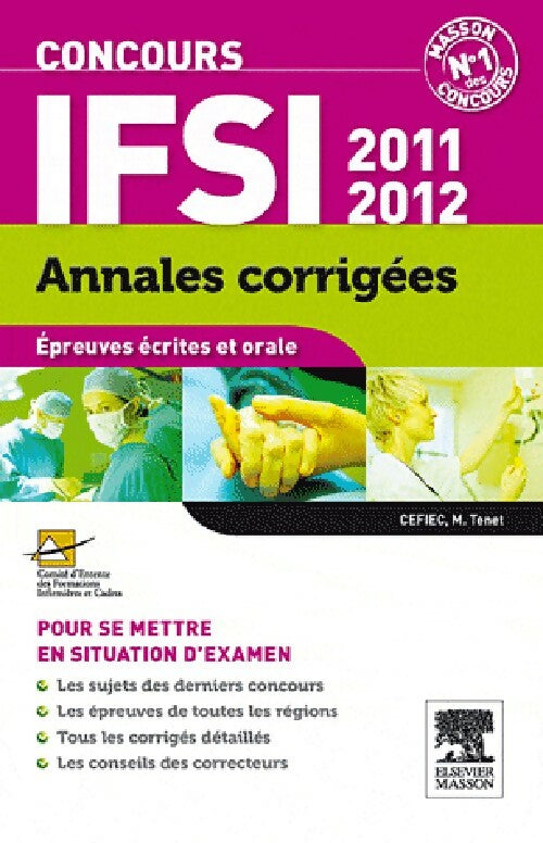 Concours IFSI, annales corrigées 2011/2012 - Inconnu - Livre