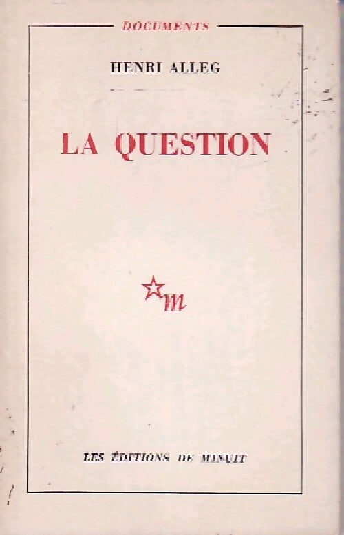 La question - Henri Alleg - Livre
