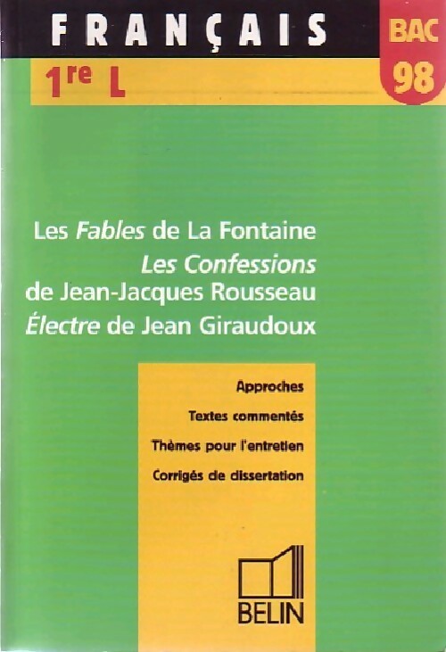 Français 1èr L - Christophe Hardy - Livre