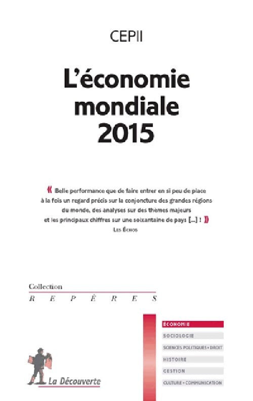 L'économie mondiale 2015 - CEPII - Livre