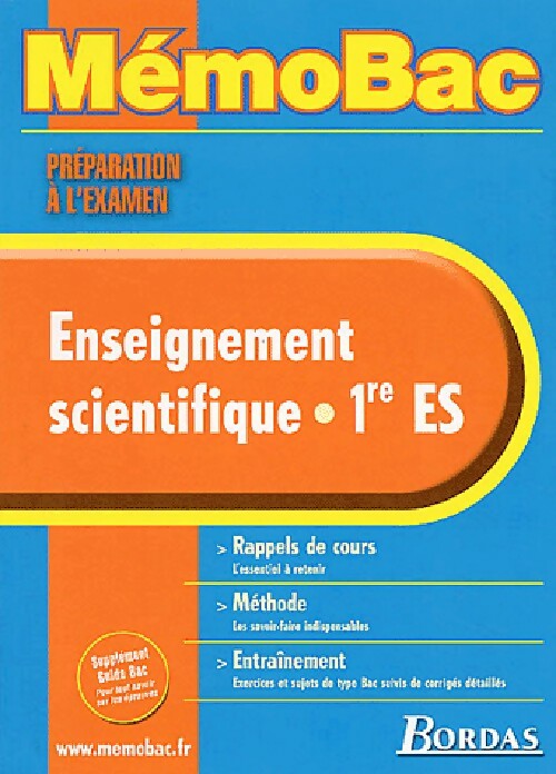 Enseignement scientifique Ire ES, préparation à l'examen - Christian Robert - Livre