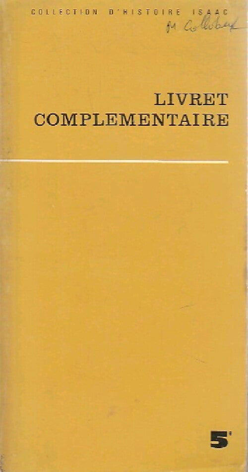 Livret complémentaire 5e - Inconnu - Livre