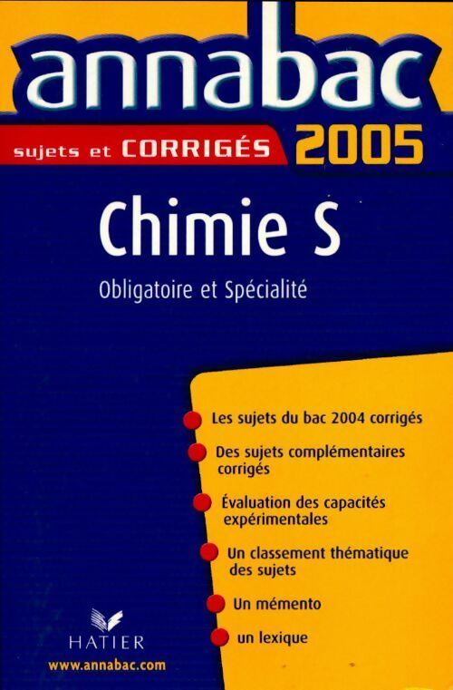 Chimie Terminales S obl. Et spé. , Sujets et corrigés 2005 - Julie Bouvry - Livre