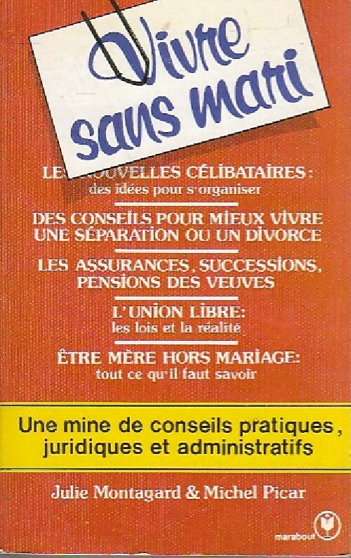 Vivre sans mari - Julie Montagnard - Livre