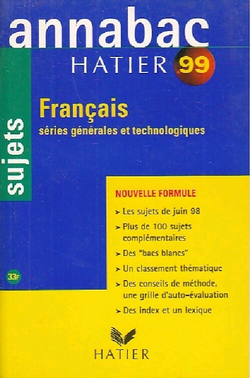 Français 1ère toutes séries 1999 - Bénédicte Boudou - Livre