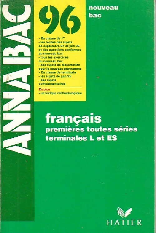 Français 1ère toutes séries 1996 - Bénédicte Boudou - Livre