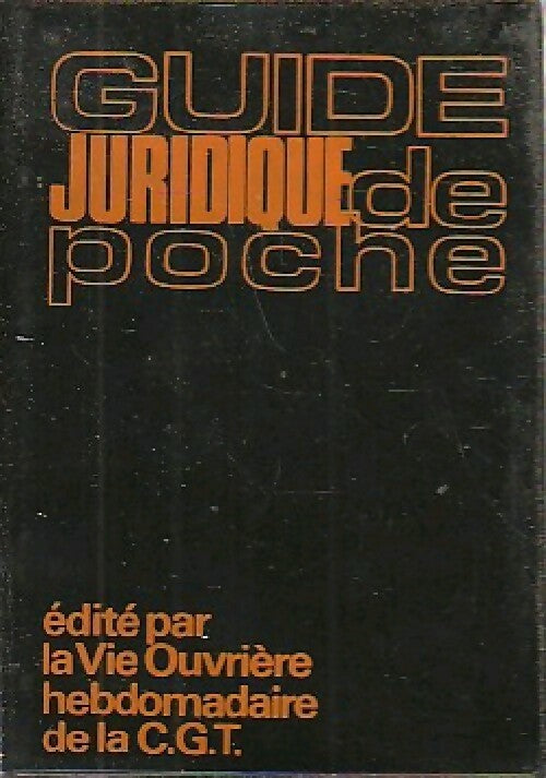 Guide juridique de poche 1971 - Collectif - Livre