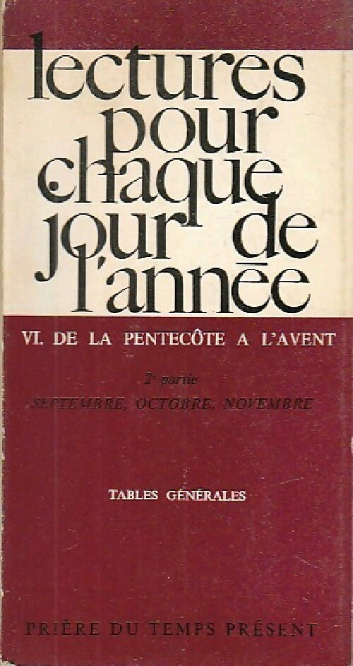 De la pentecôte à l'avent 2e partie - Inconnu - Livre