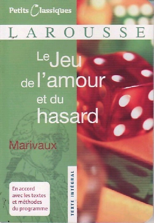 Le jeu de l'amour et du hasard - Marivaux - Livre