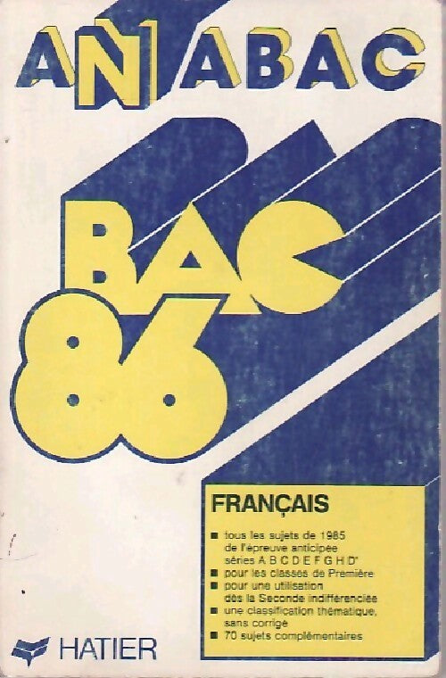 Français Bac 86 - Christine Géray - Livre