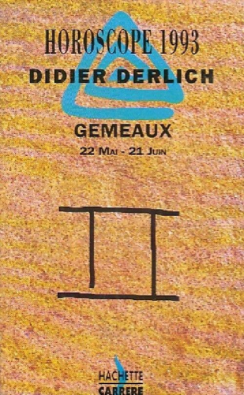 Gémeaux 1993 - Didier Derlich - Livre