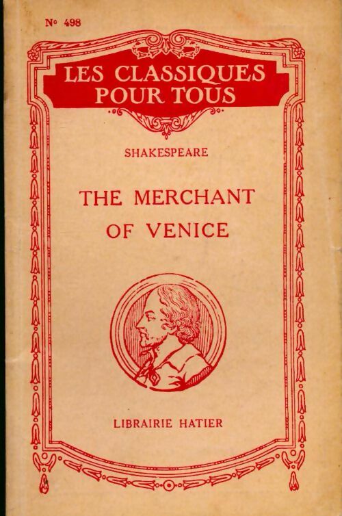 The merchant of Venice - William Shakespeare - Livre
