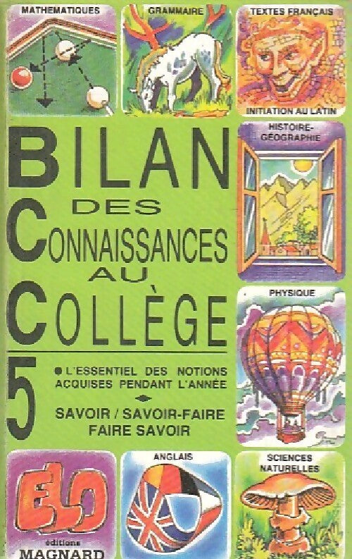 Bilan des connaissances au collège 5e - Collectif - Livre