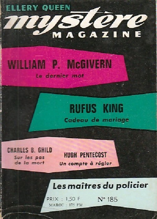 Mystère magazine n°185 - Collectif - Livre
