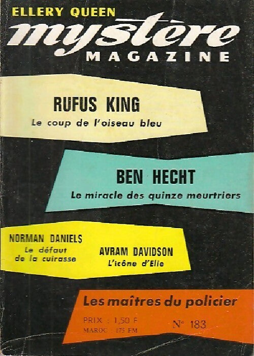 Mystère magazine n°183 - Collectif - Livre