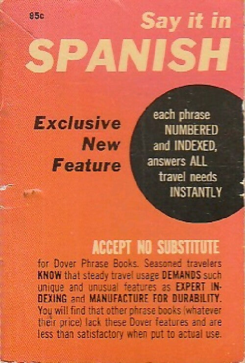 Say it in Spanish - Leon J. Cohen - Livre