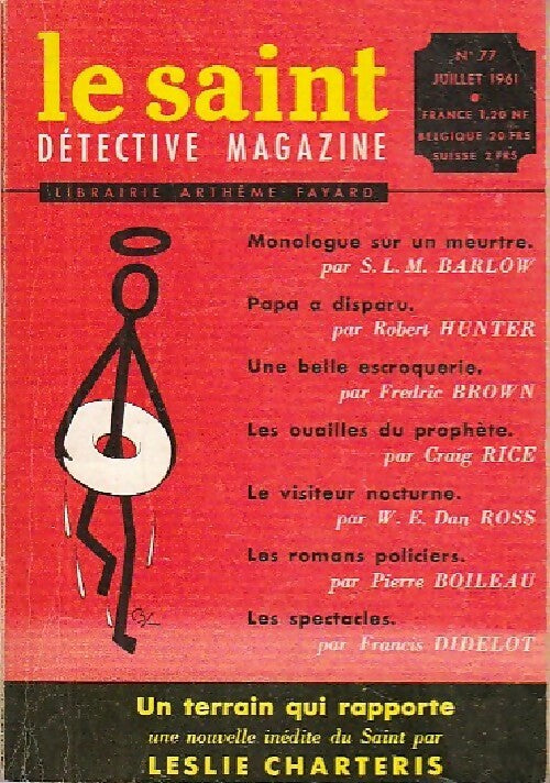 Le Saint n°77 - Inconnu - Livre