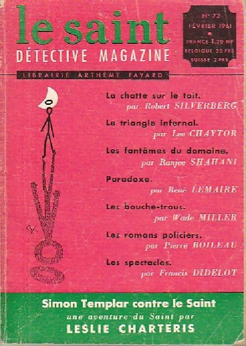 Le Saint n°72 - Inconnu - Livre